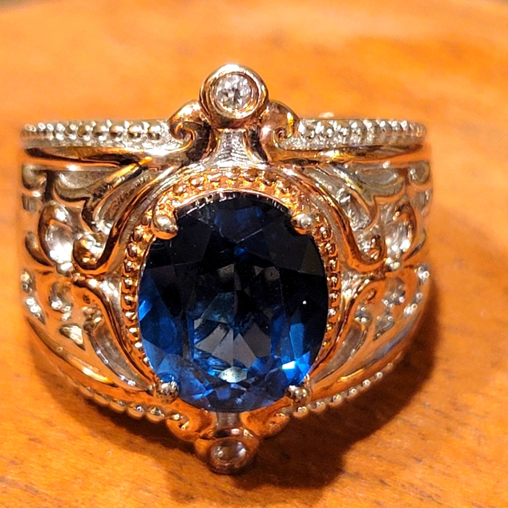London blue topaz ring